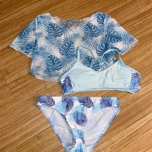 Girls 3 piece bikini set